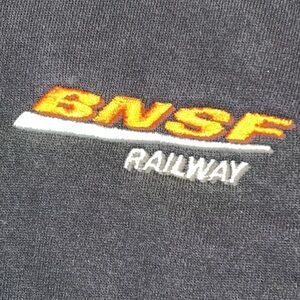 BNSF Railway train zip up hoodie XL